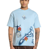 Stone wash Spray T-shirt