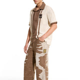 Stripe Beige Polo Shirt