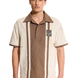 Stripe Beige Polo Shirt
