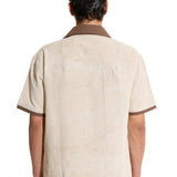 Stripe Beige Polo Shirt