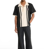 Stripe Black Polo Shirt