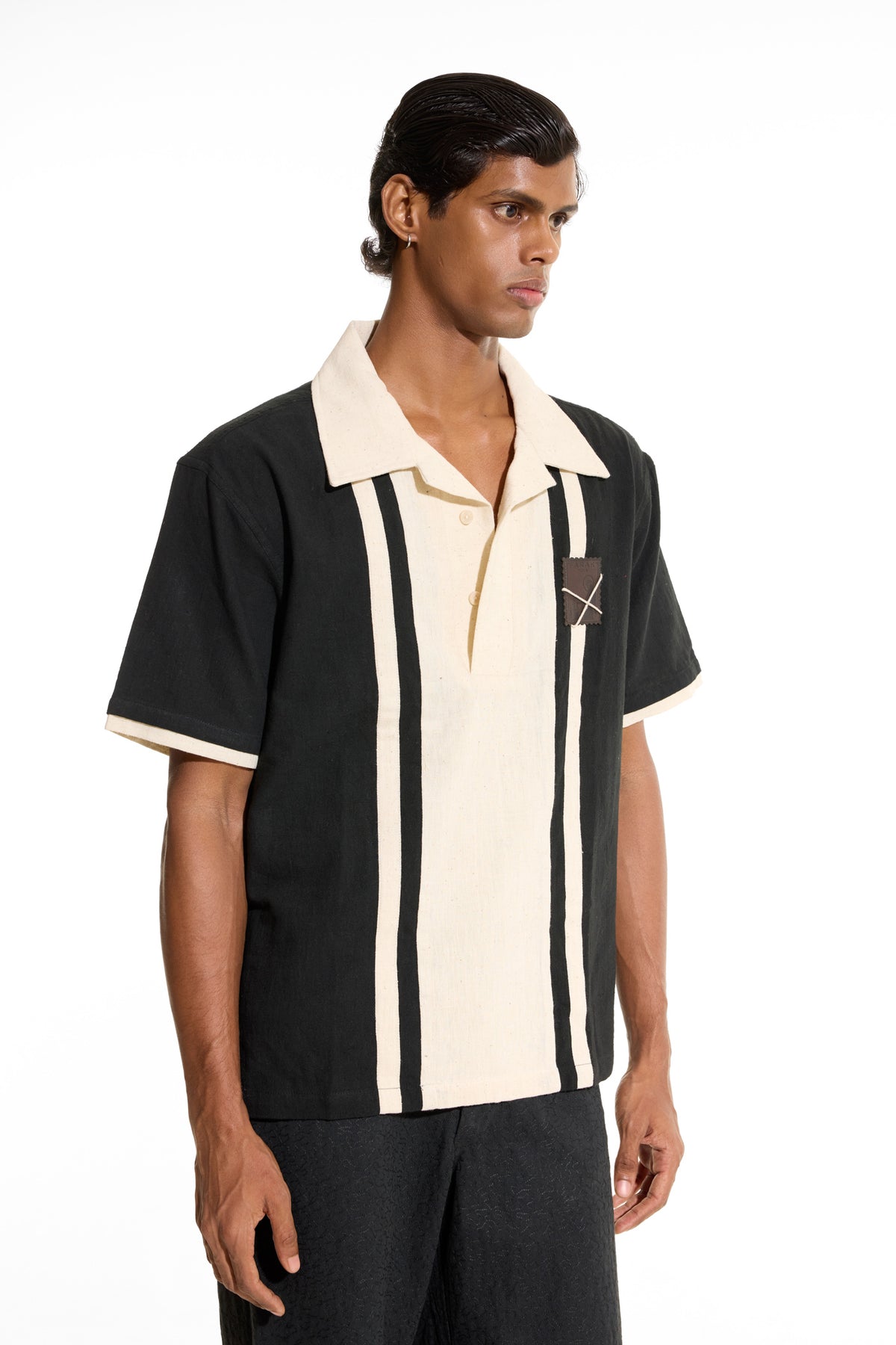 Stripe Black Polo Shirt