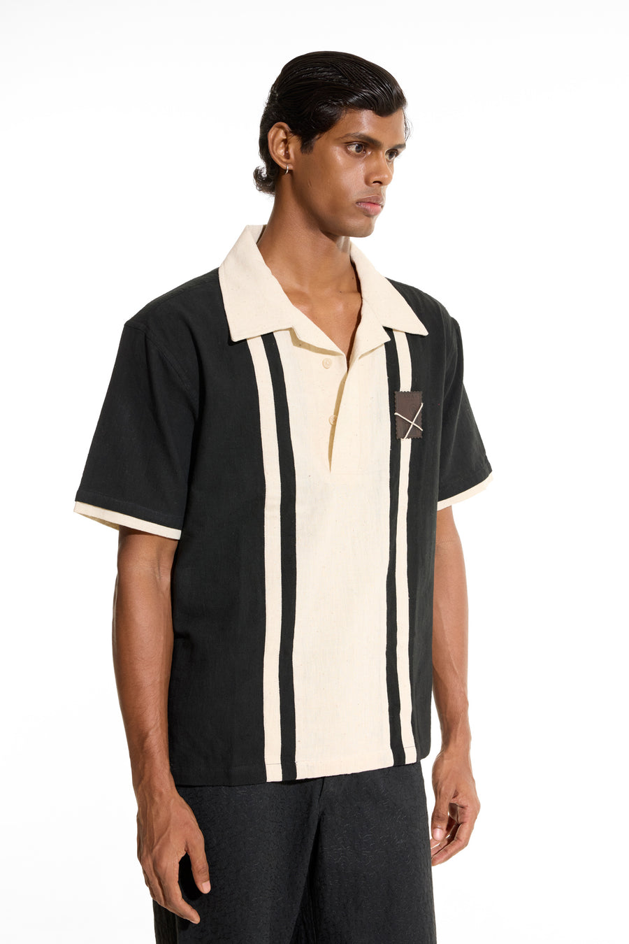 Stripe Black Polo Shirt