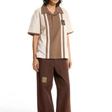 Stripe Beige Polo Shirt