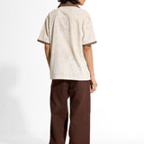 Stripe Beige Polo Shirt