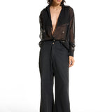 Organza Black Shirt