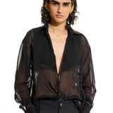 Organza Black Shirt