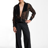 Organza Black Shirt