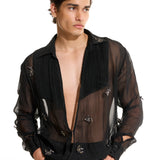 Organza Black Shirt
