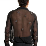 Organza Black Shirt