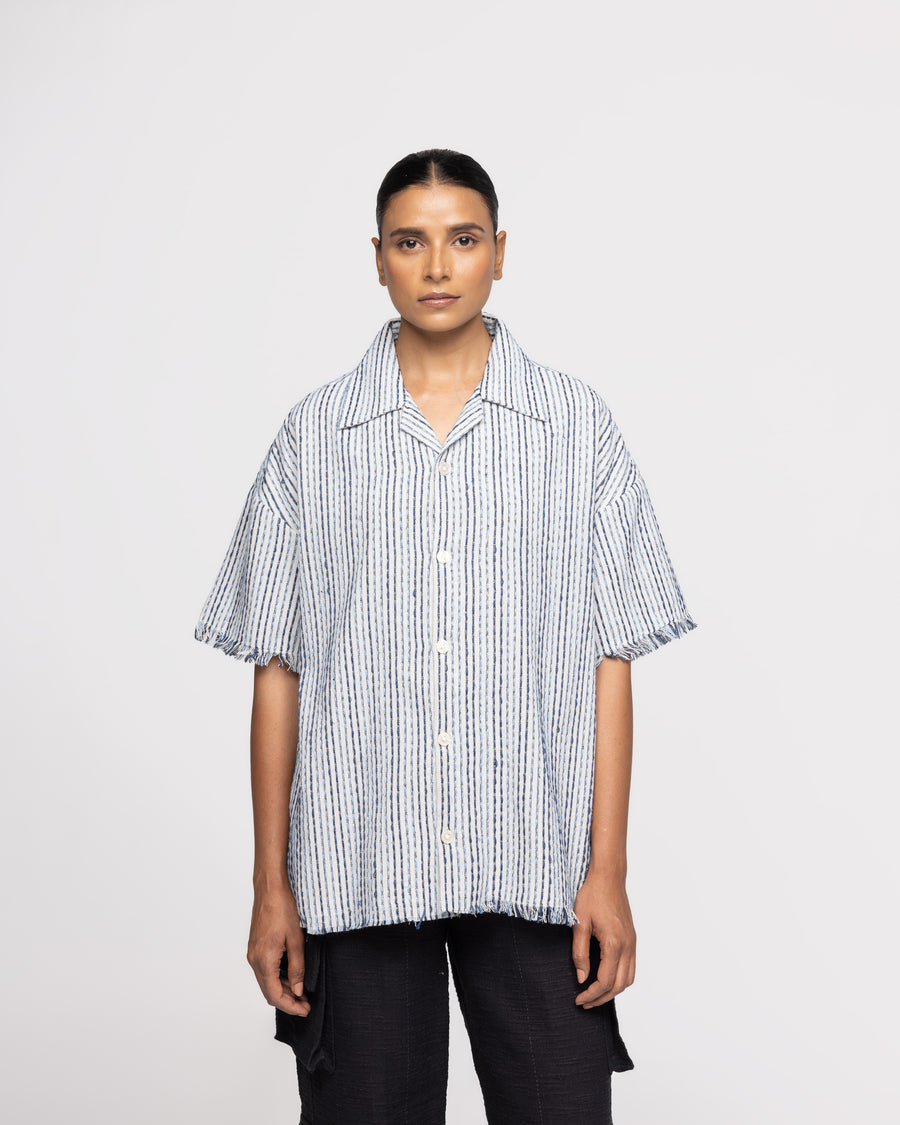 Striped Kantha - Shirt