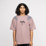 Mauve Block Printed - Tshirt