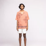 Coral Hemp Block Printed - Shirt
