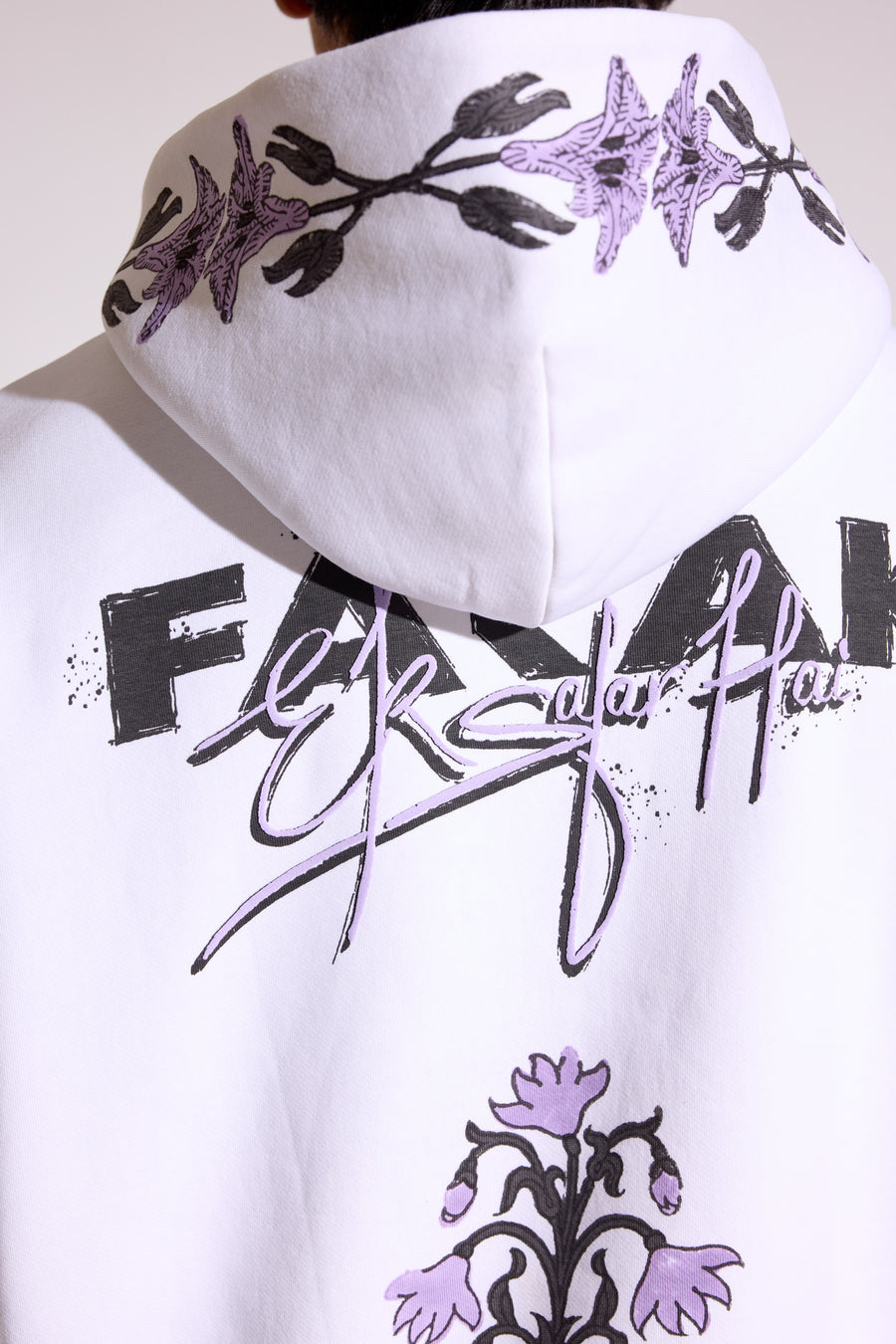 Farak Ek Safar White Hoodie