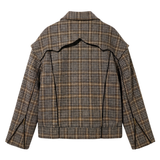 Plaid Bomber Jacket