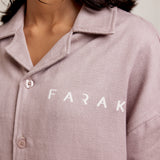 Mauve Handwoven  - Shirt