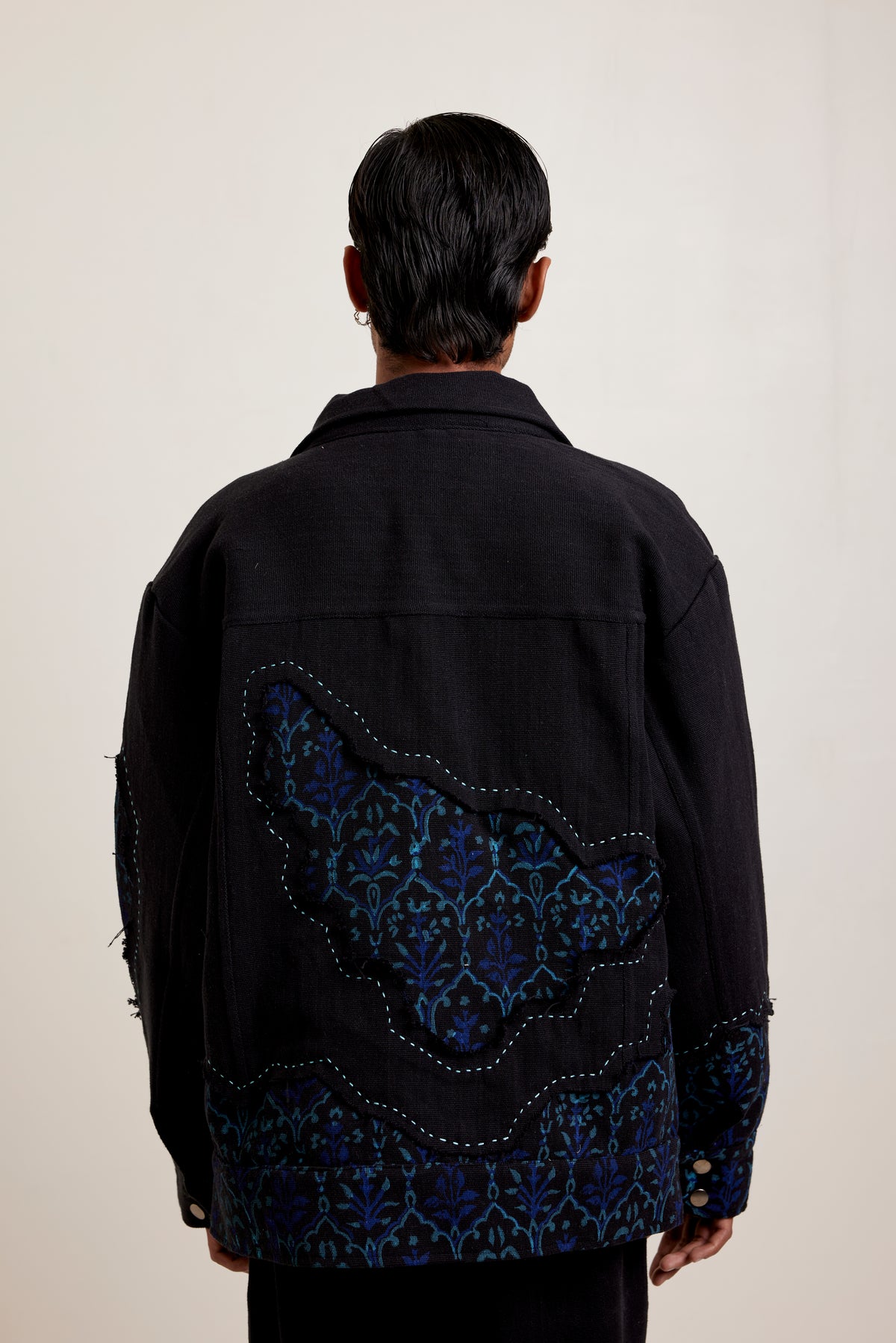Black Khadi Handwoven - Jacket 2.0