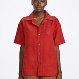 Basics Red Bagru Shirt