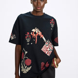 'Thinking Loud' Block-Printed T-shirt