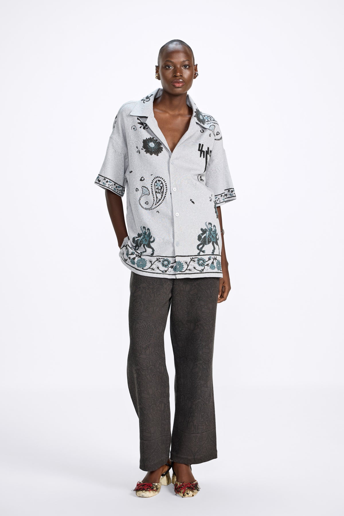 Raat ki Rani' Handmade Shirt