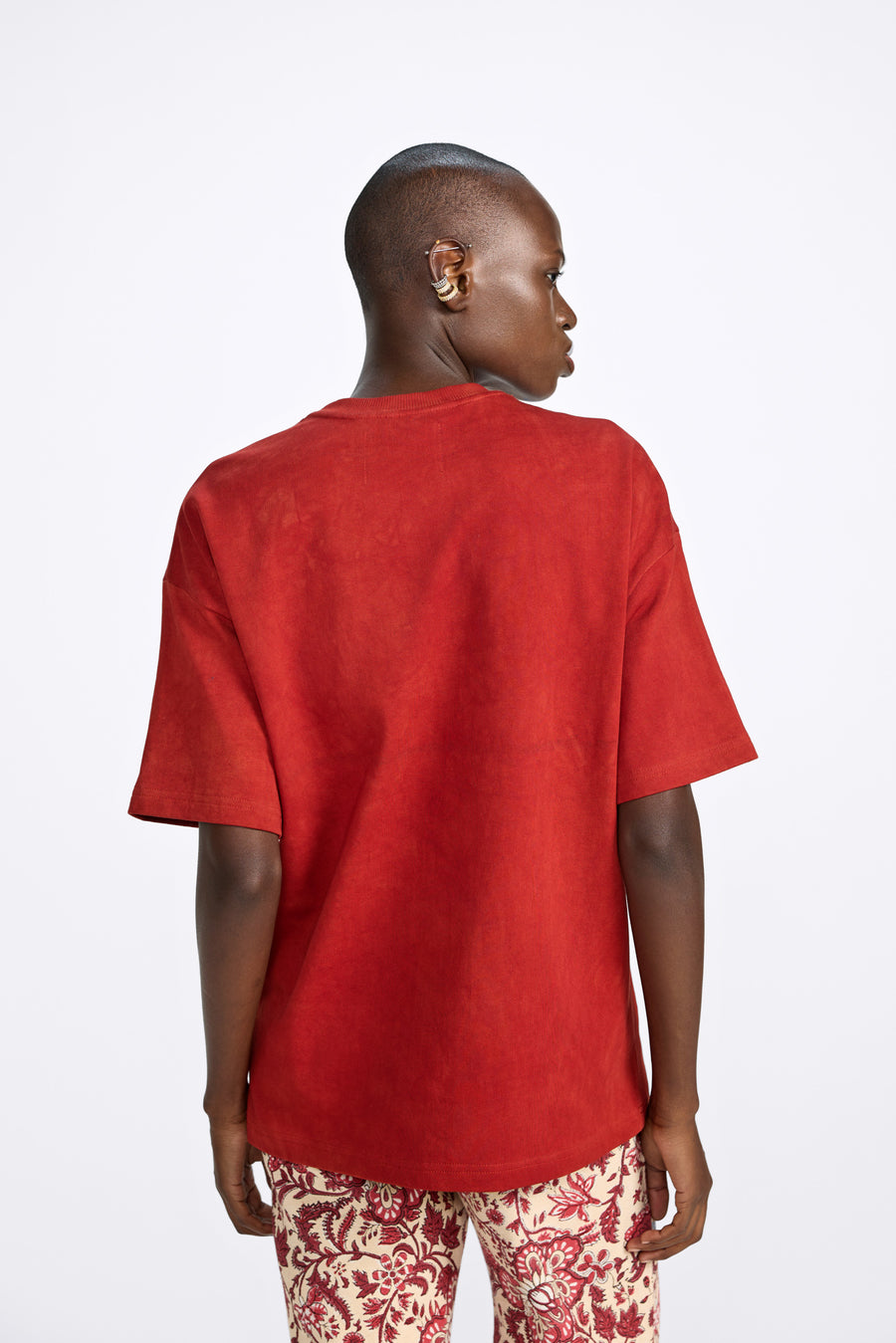 Basics Red Bagru T-shirt