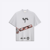 Grey Block Printed - Tshirt