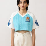 'FARAK Sports Club' Blockprint Women's T-Shirt