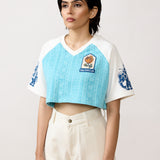 'FARAK Sports Club' Blockprint Women's T-Shirt