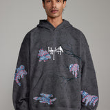 “Persistence of Time” Block Print-Hoodie