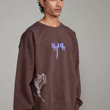 "Raat Akeli Hai" Blockprinted  Sweatshirt