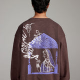 "Raat Akeli Hai" Blockprinted  Sweatshirt