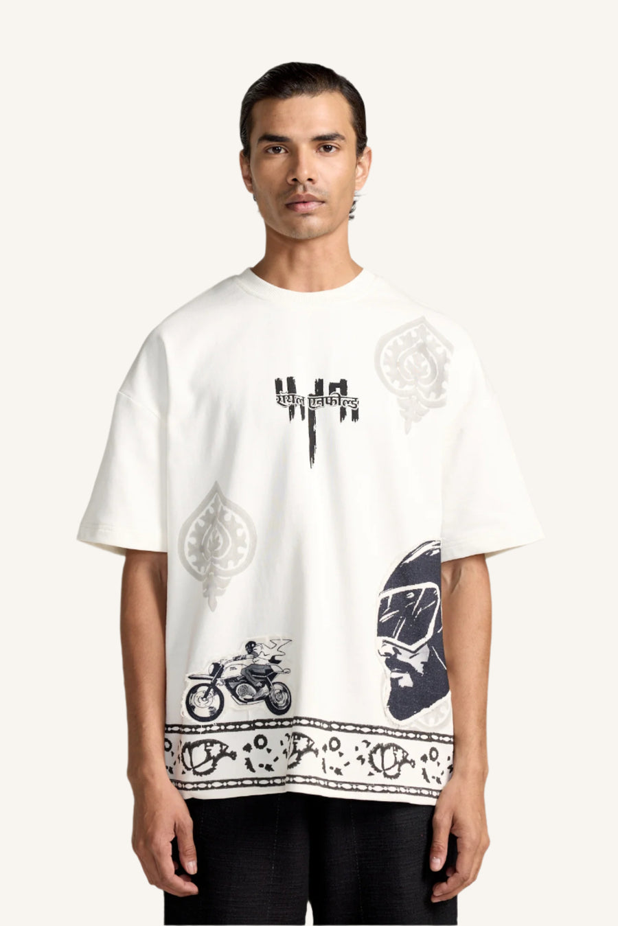 “Roar of a Legend” Block-Print T-shirt