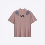 Mauve Block Printed - Tshirt