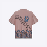 Mauve Block Printed - Tshirt