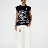 'Gham-e-hisaab' sleeveless T-shirt