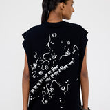 'Gham-e-hisaab' sleeveless T-shirt