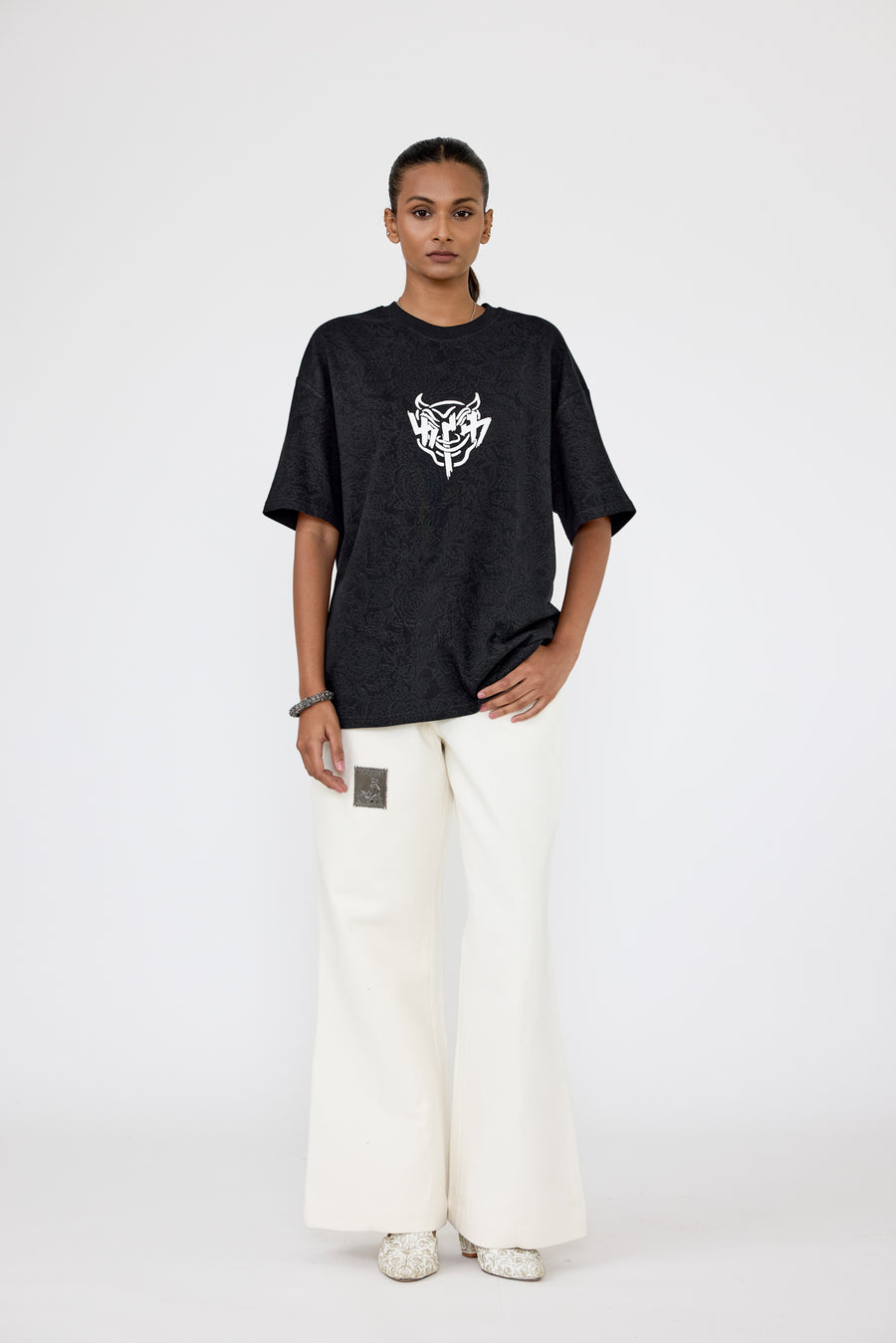 Buri Nazar' blockprint T-shirt