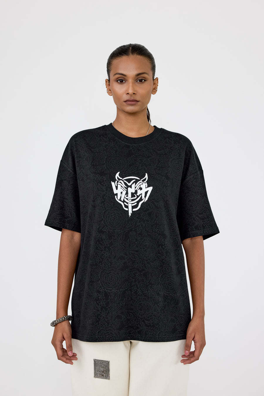 Buri Nazar' blockprint T-shirt