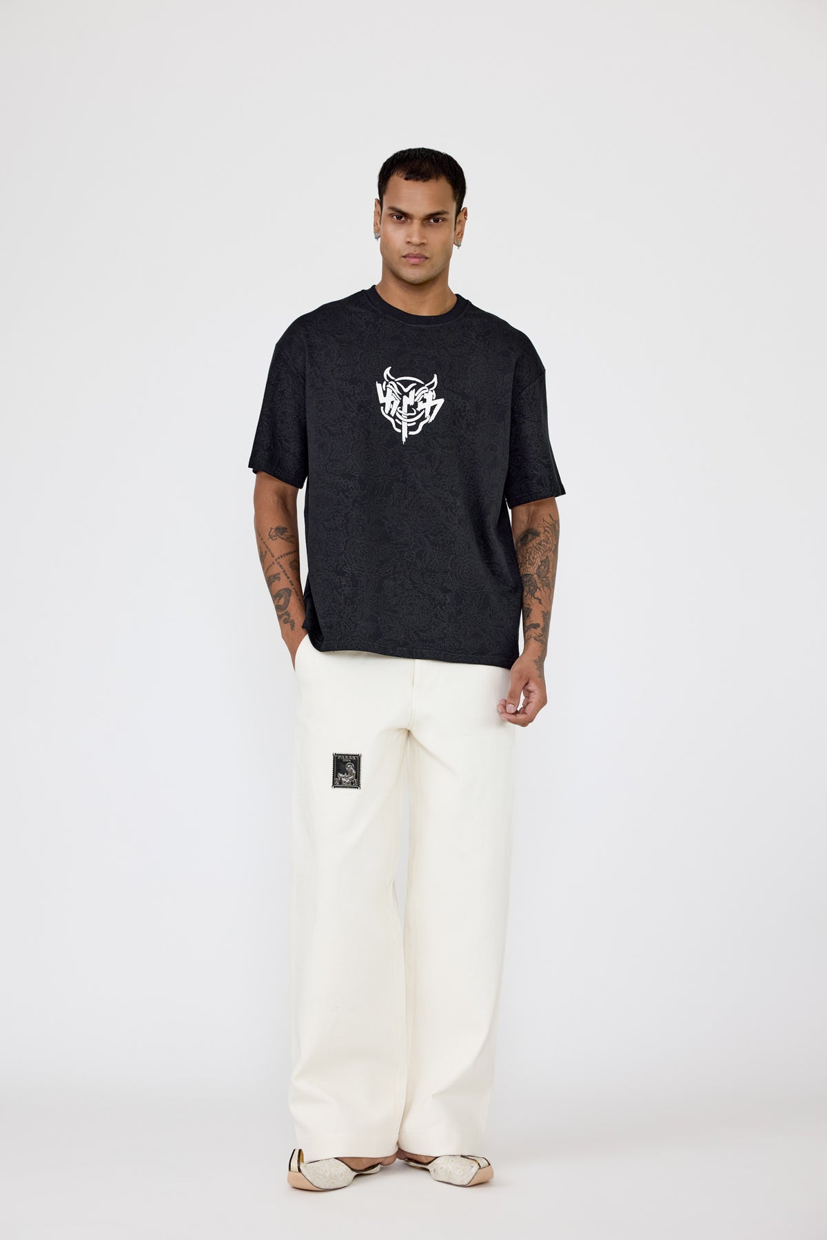 Buri Nazar' blockprint T-shirt