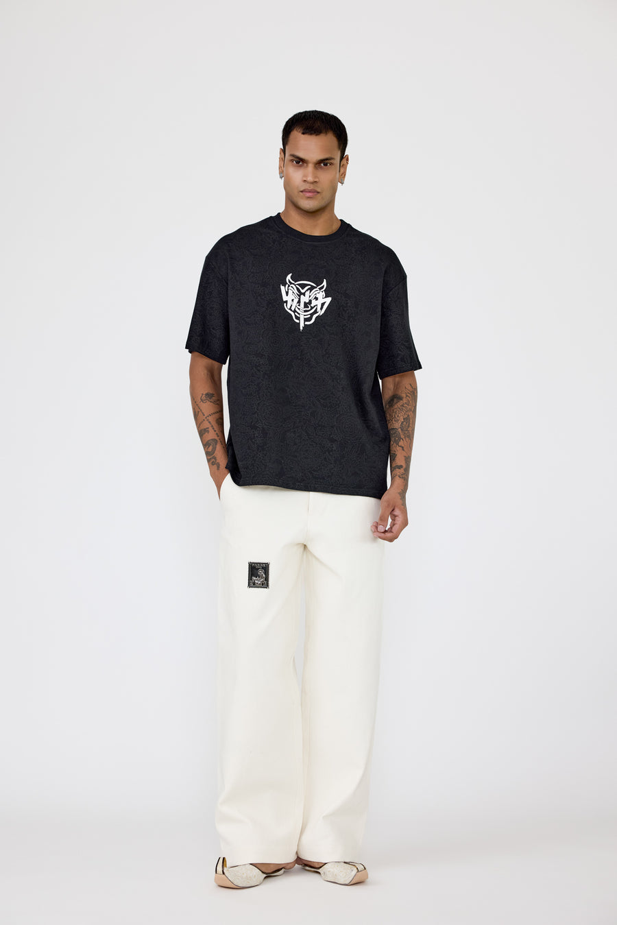 Buri Nazar' blockprint T-shirt