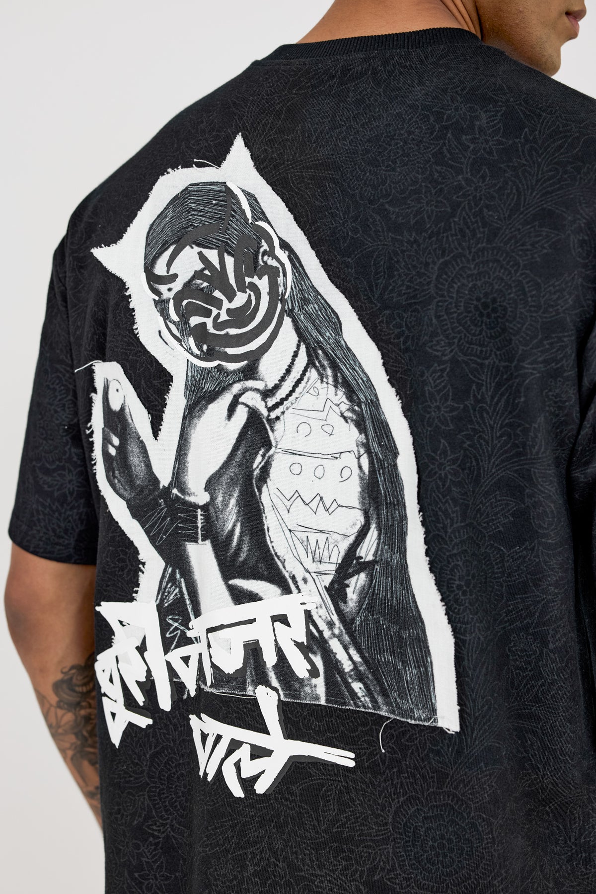Buri Nazar' blockprint T-shirt