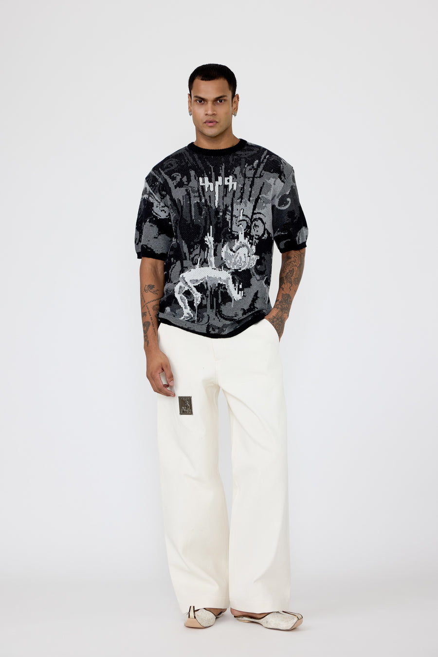 Leap of Faith' jacquard T-shirt