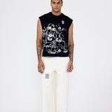 'Gham-e-hisaab' sleeveless T-shirt