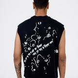 'Gham-e-hisaab' sleeveless T-shirt