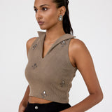 Handmade Mirror Crop top