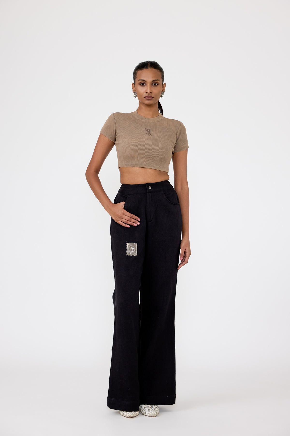 Farak Monogram Crop top
