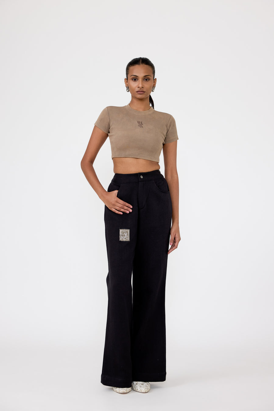 Farak Monogram Crop top