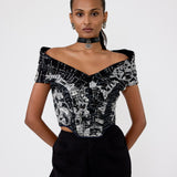 Handmade Greyscale Corset