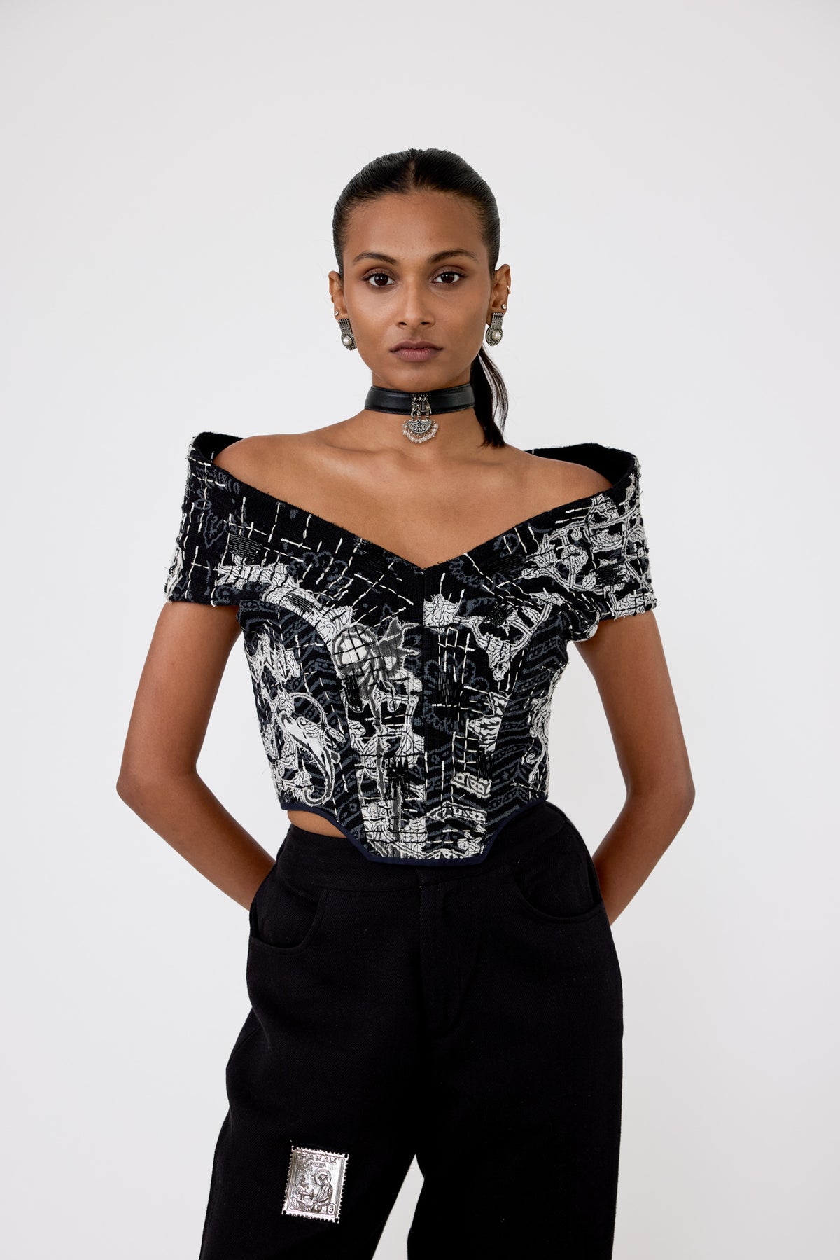 Handmade Greyscale Corset