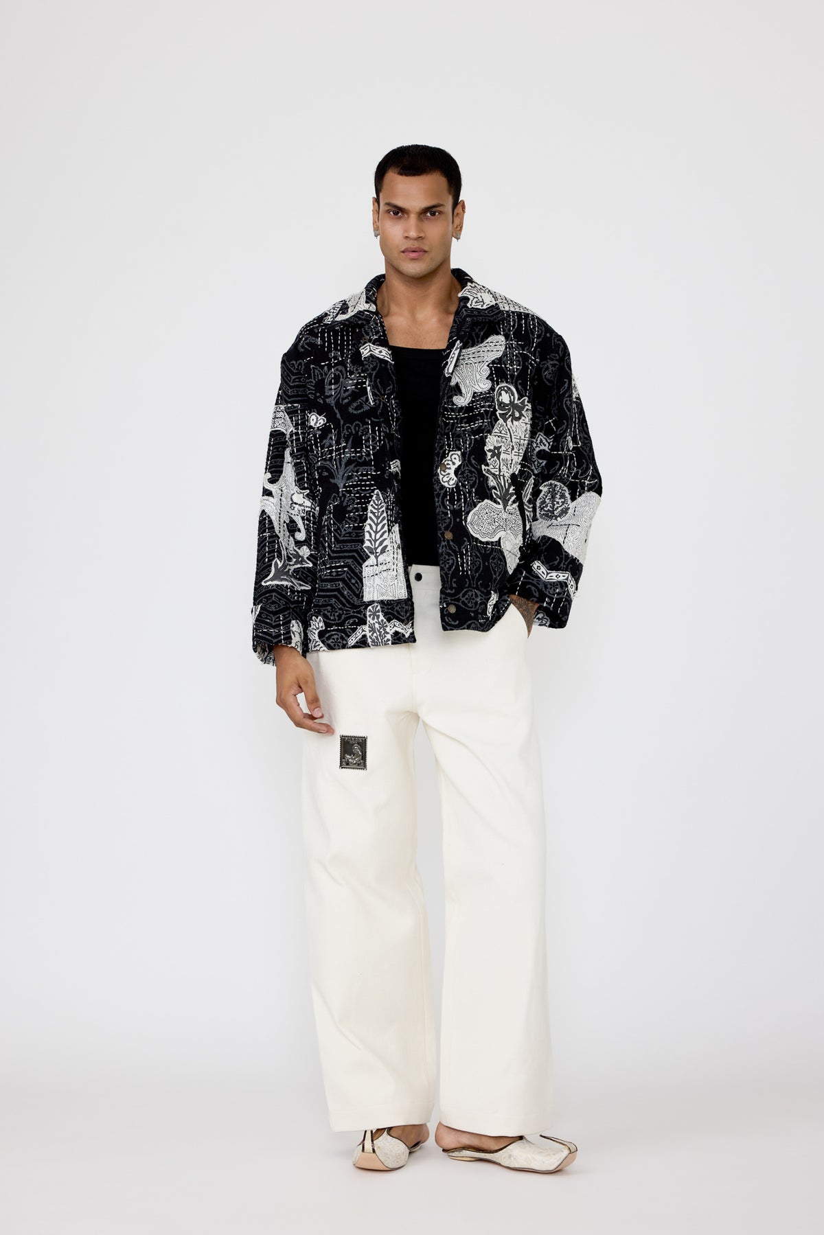 Greyscale handmade Jacket